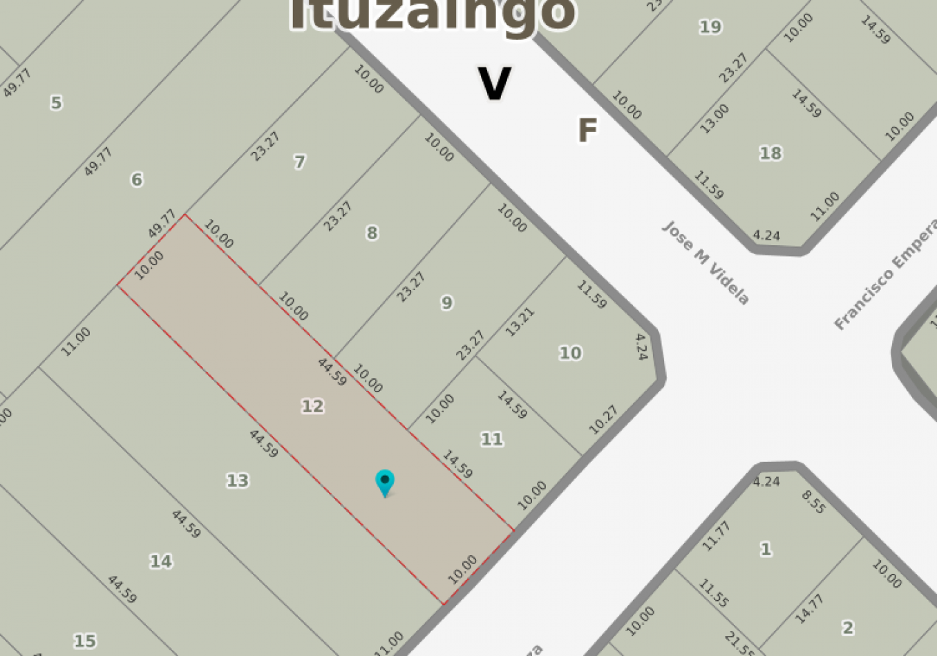 LOTE 445 M2 | ITUZAINGO NORTE