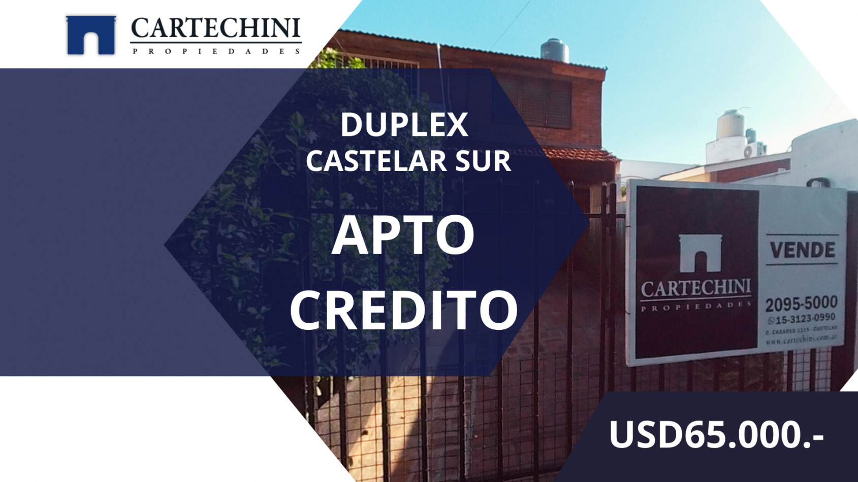 Duplex 3 ambientes CASTELAR SUR