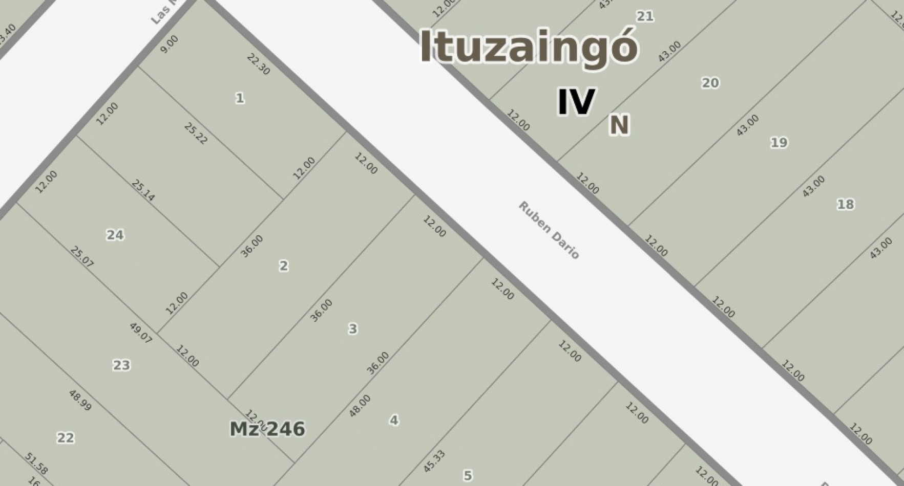 Venta lote terreno 12 x 36mts Leloir Udaondo