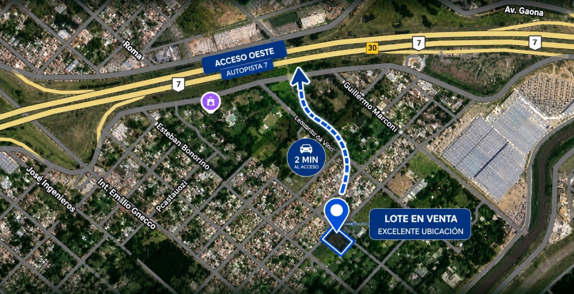 Lote terreno venta 1500m2 Paso del Rey