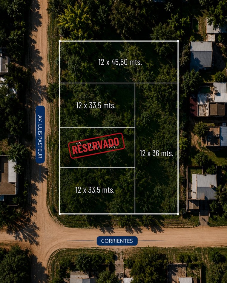 Venta Lote Terreno 12 x 45.5mts FINANCIA