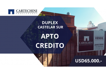 Duplex 3 ambientes CASTELAR SUR